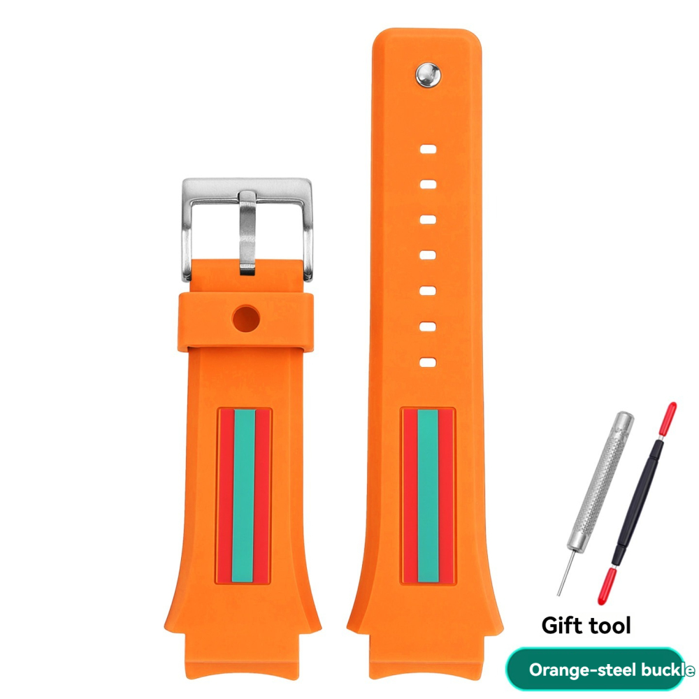 Replacement 21mm Silicone Strap for Gucci YA137.1/YA137.3