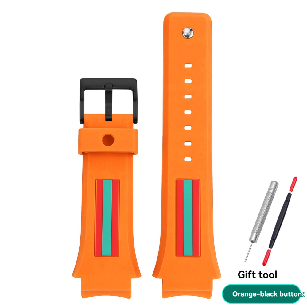 Replacement 21mm Silicone Strap for Gucci YA137.1/YA137.3