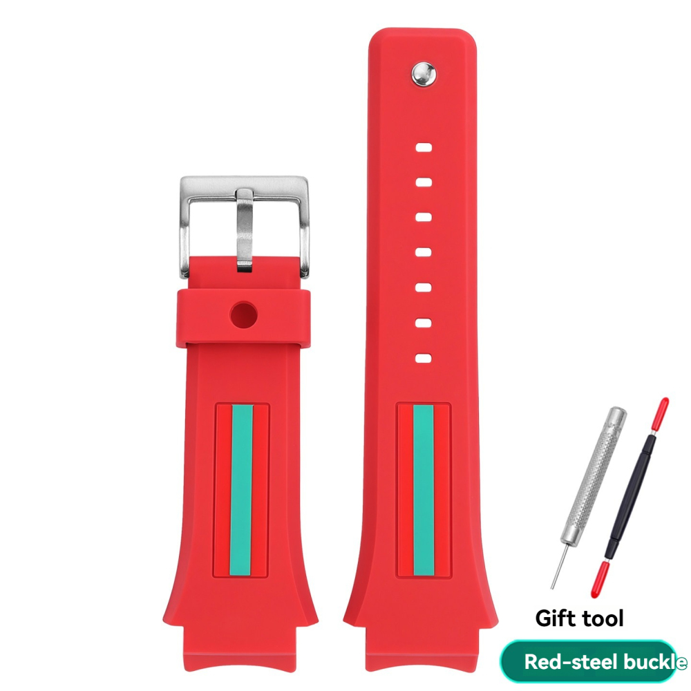 Replacement 21mm Silicone Strap for Gucci YA137.1/YA137.3