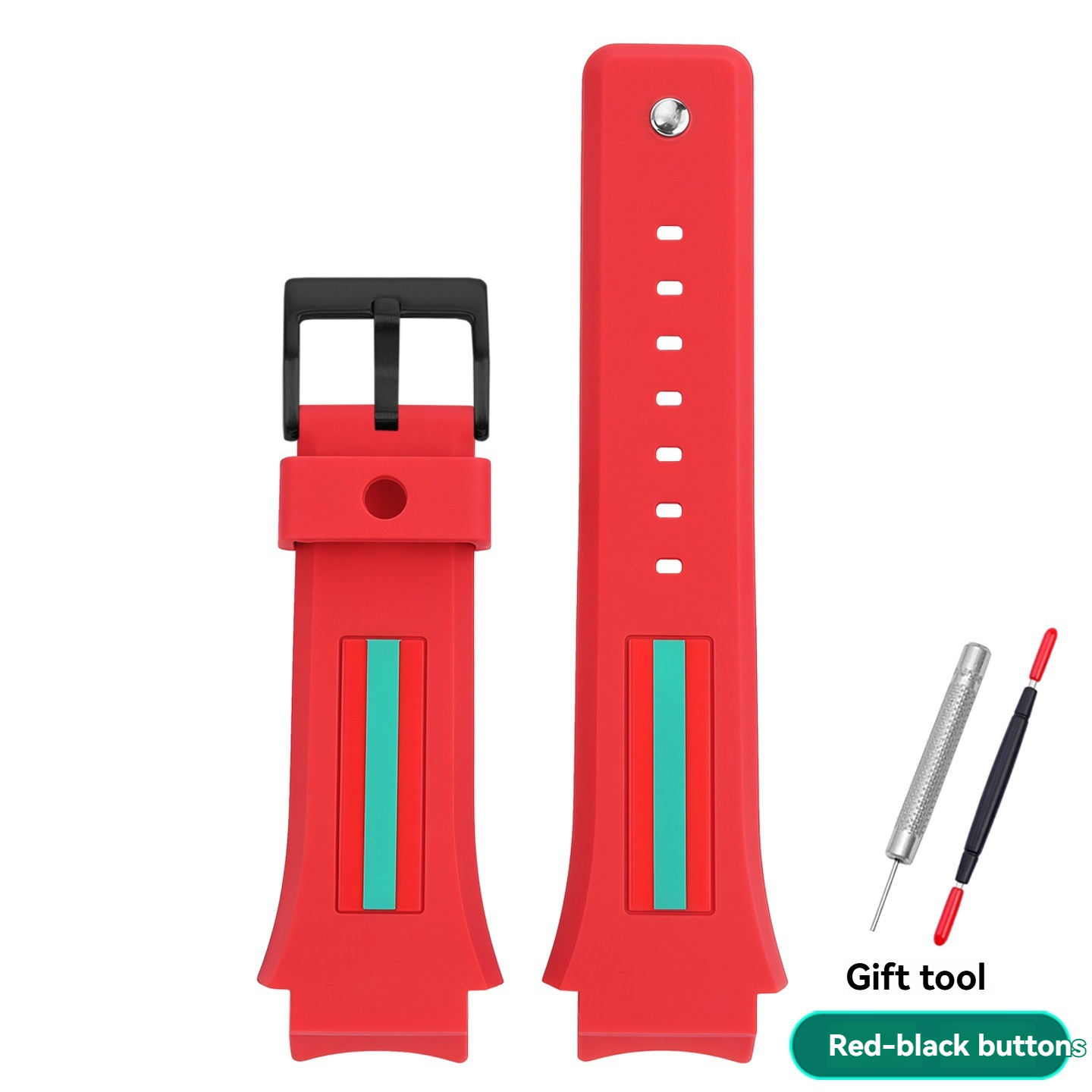 Replacement 21mm Silicone Strap for Gucci YA137.1/YA137.3