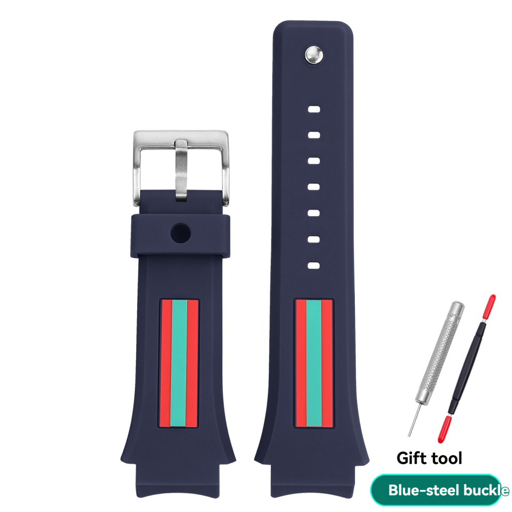 Replacement 21mm Silicone Strap for Gucci YA137.1/YA137.3