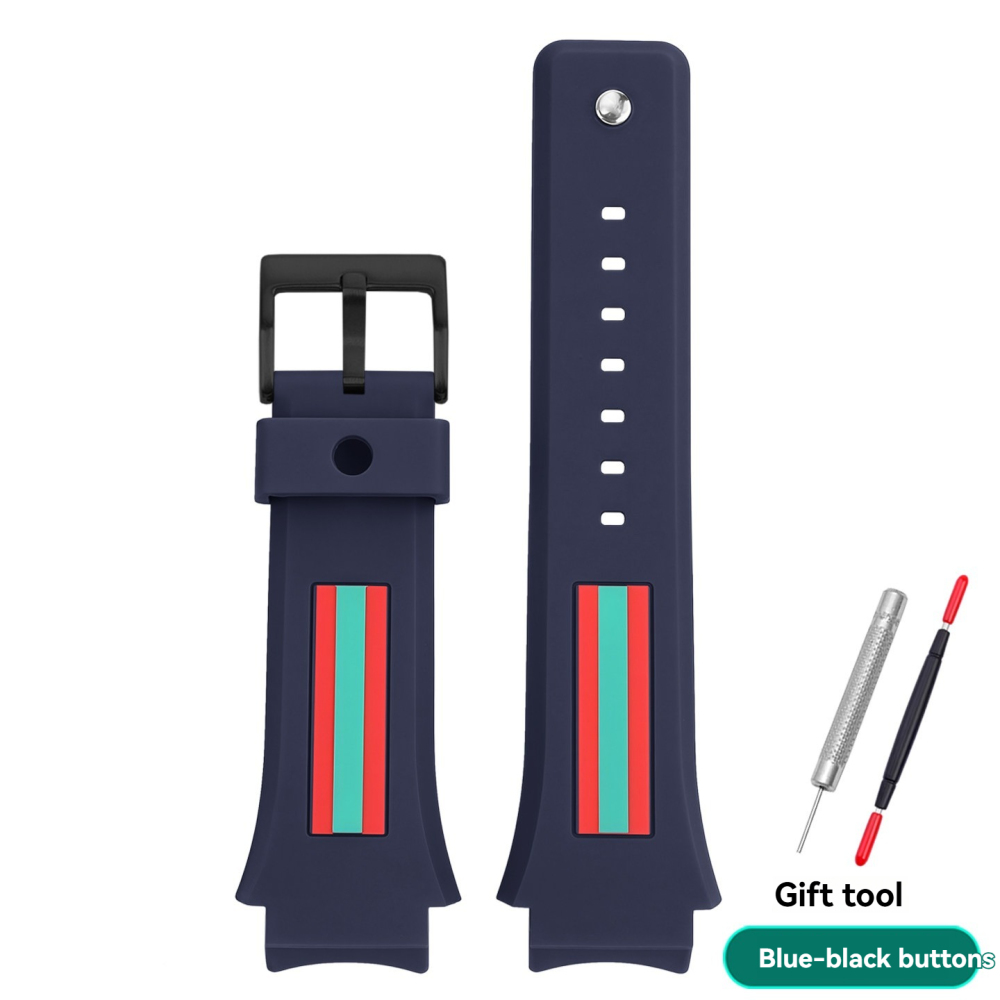 Replacement 21mm Silicone Strap for Gucci YA137.1/YA137.3
