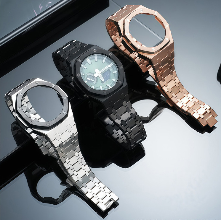 Replacement Full Metal Mod Kit for Casio GM-2100/GBM-2100