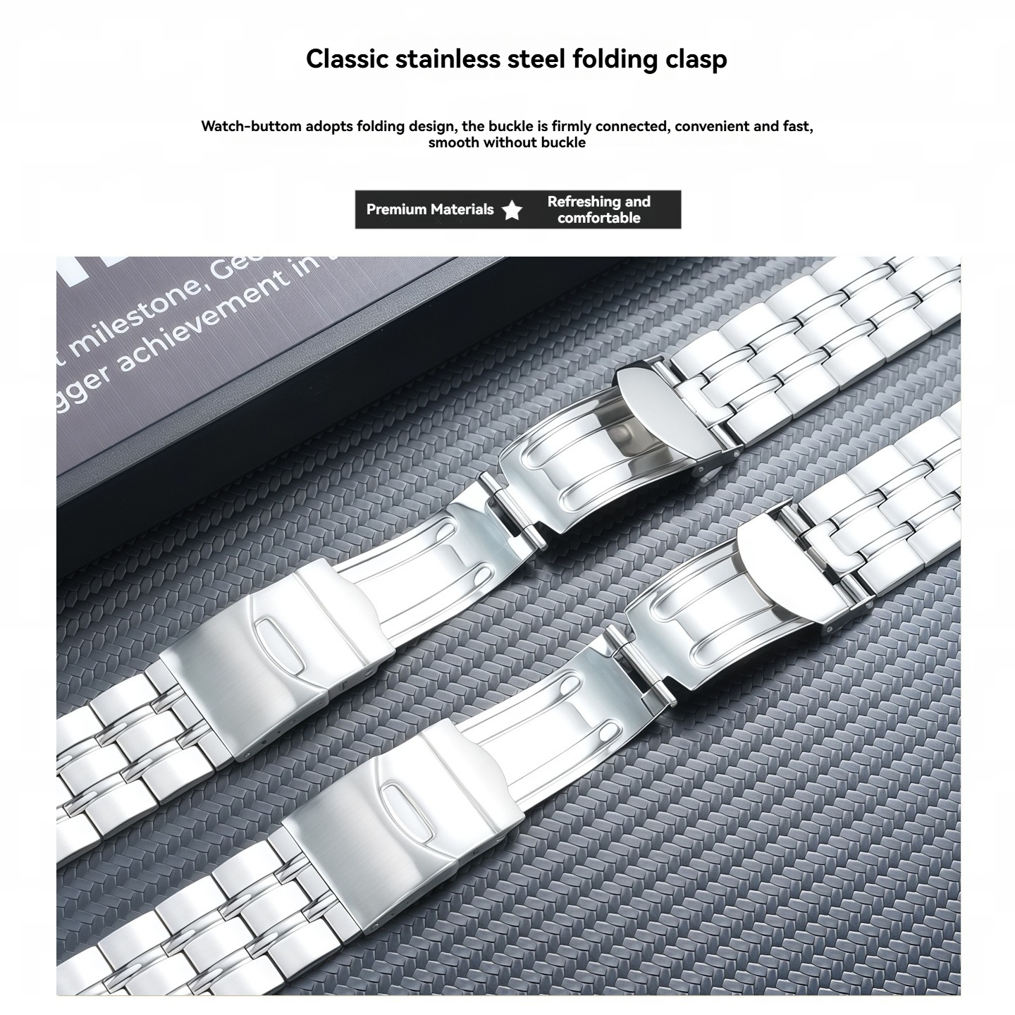 Replacement 21mm Curved Steel Bracelet for Swatch YRS403/YRS412/YRS402G