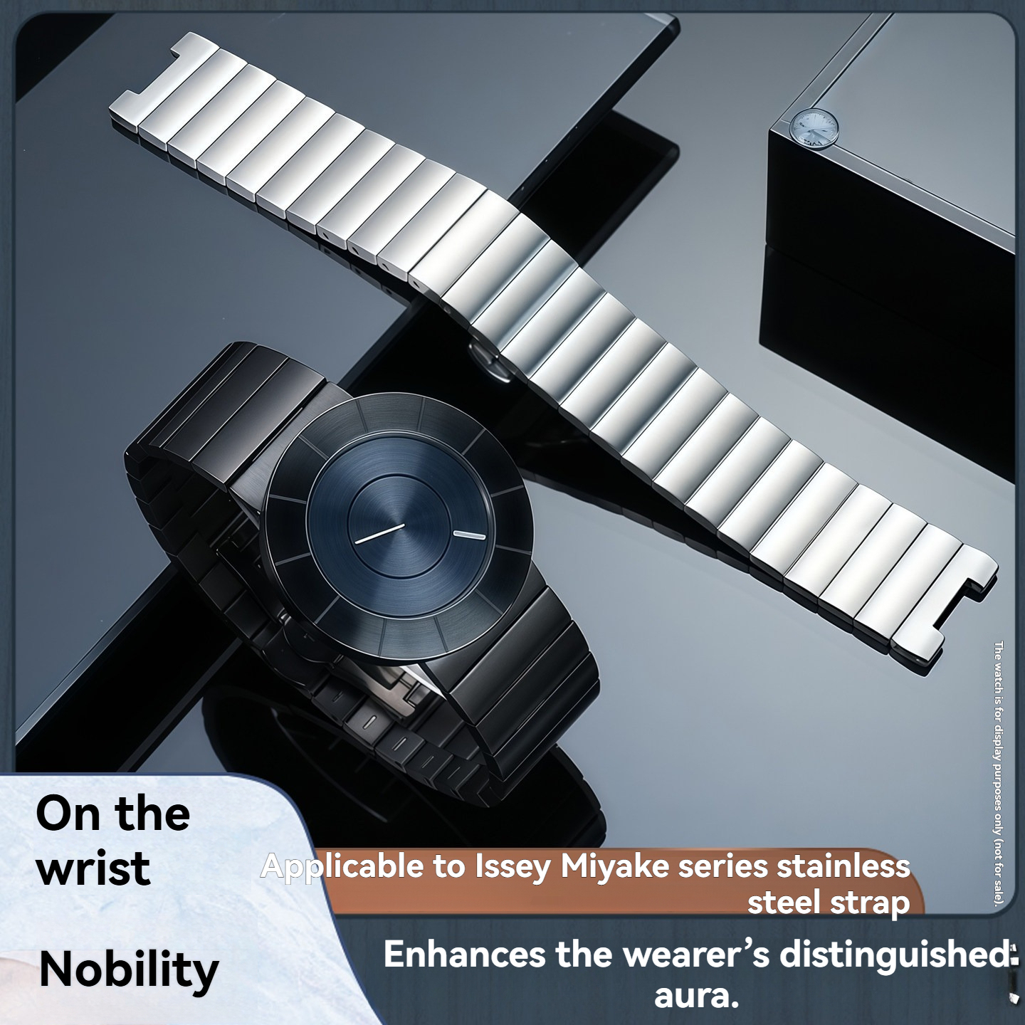 Replacement Stainless Steel Bracelet for Issey Miyake SILAN001 TO Series