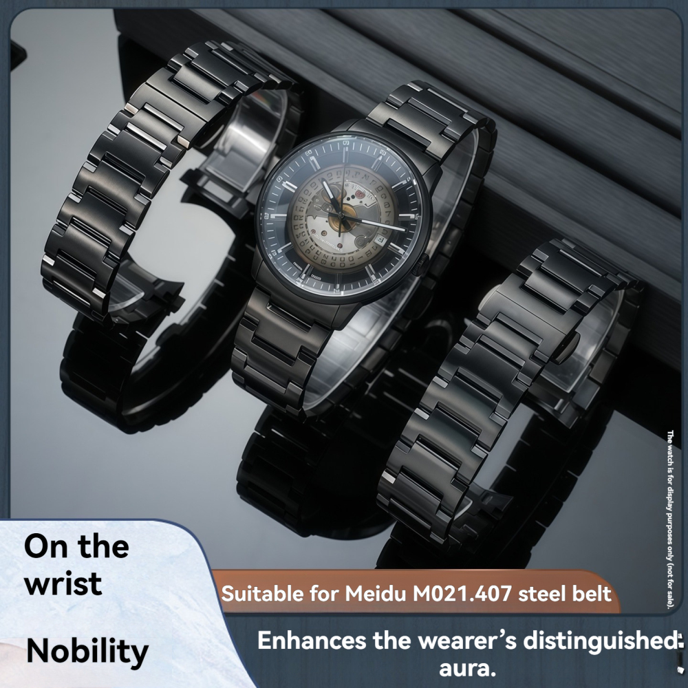 Replacement 21mm Stainless Steel Bracelet for Mido Commander M021626/M021431