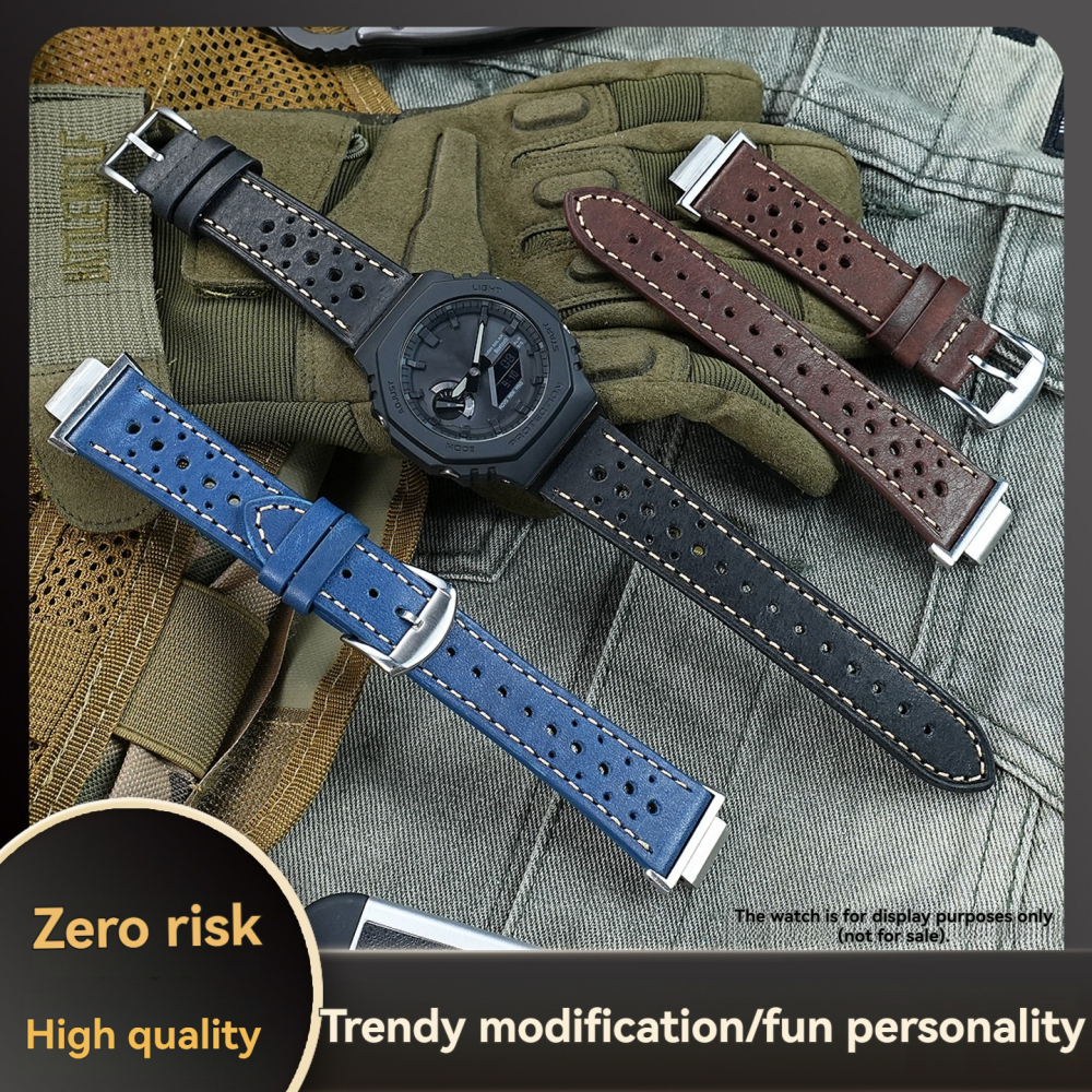 Replacement   Leather Strap for Casio GA-2100/GA-2110