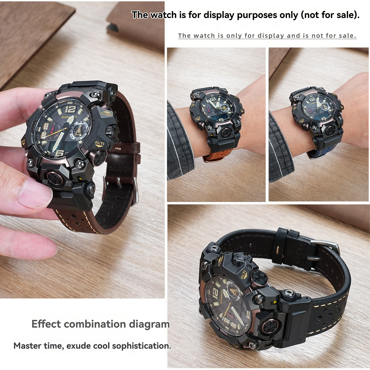 Replacement  Leather Strap Adapter Kit for Casio GWG-B1000 Mudmaster