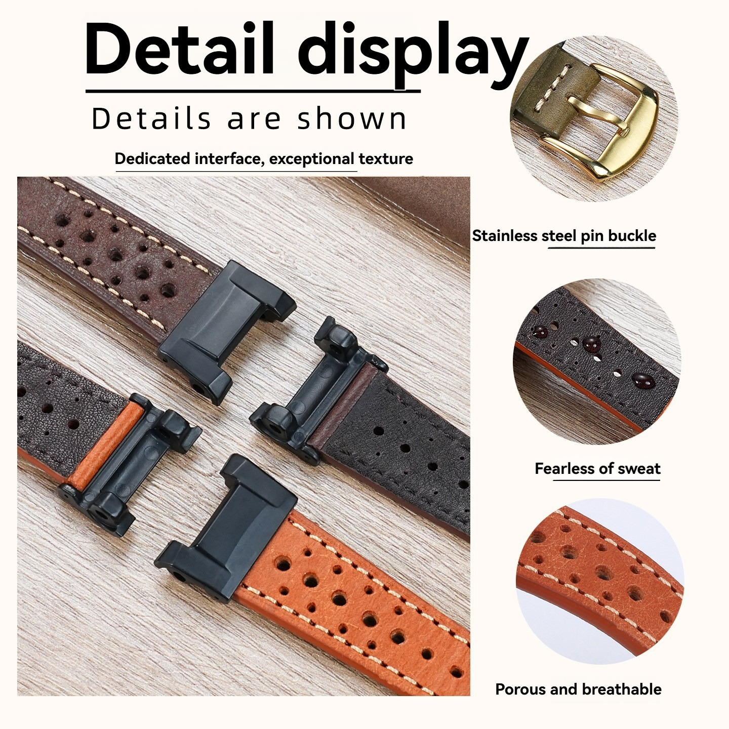 Replacement  Leather Strap Adapter Kit for Casio GWG-B1000 Mudmaster