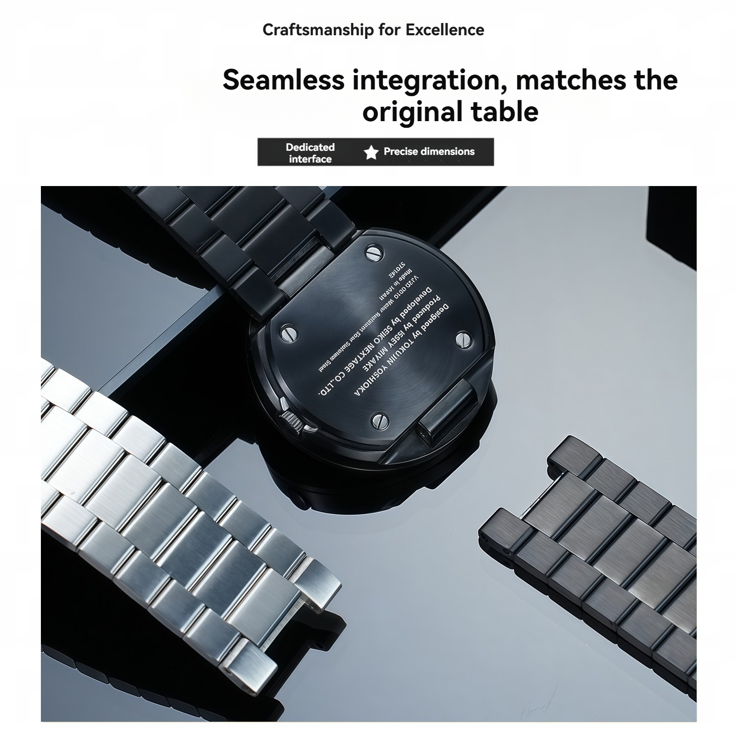 Replacement Stainless Steel Bracelet for Issey Miyake SILAN001 TO Series
