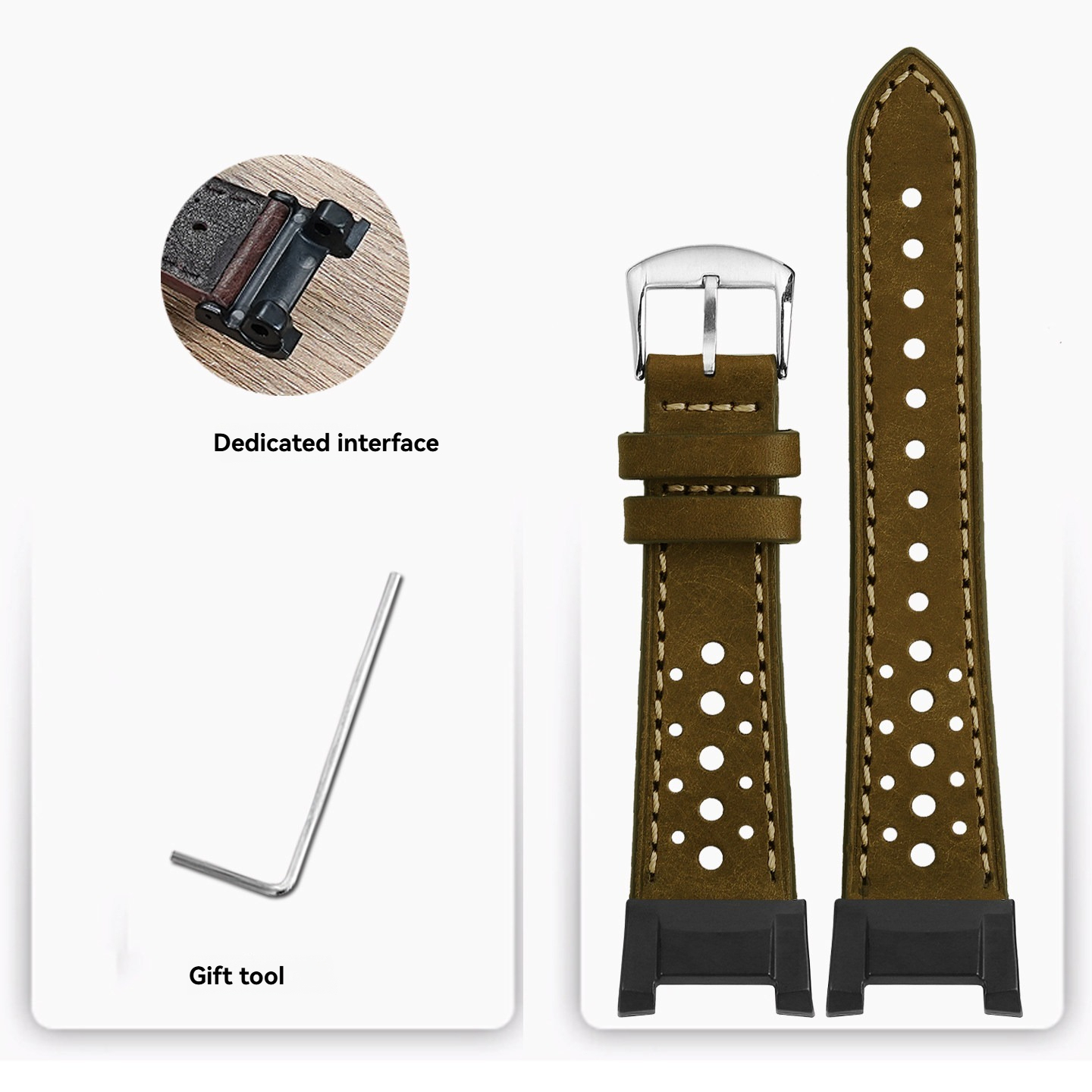 Replacement  Leather Strap Adapter Kit for Casio GWG-B1000 Mudmaster