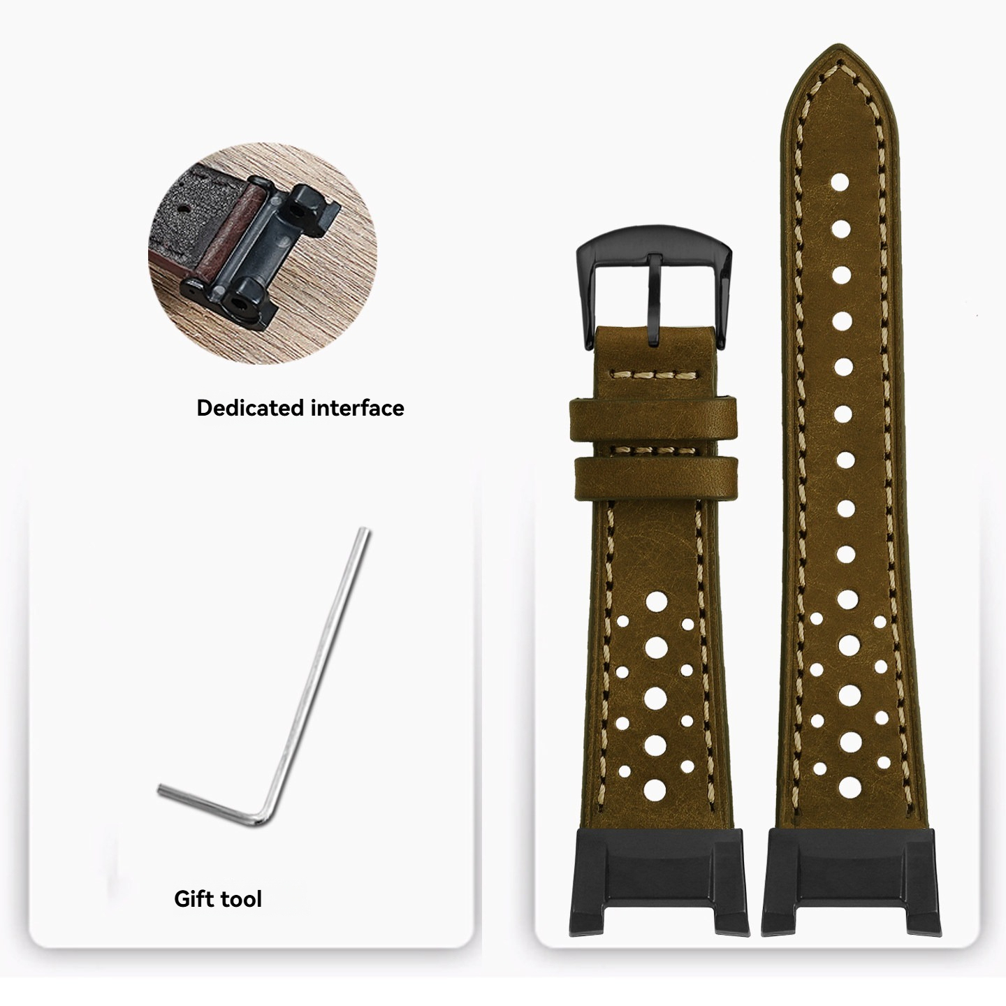 Replacement  Leather Strap Adapter Kit for Casio GWG-B1000 Mudmaster