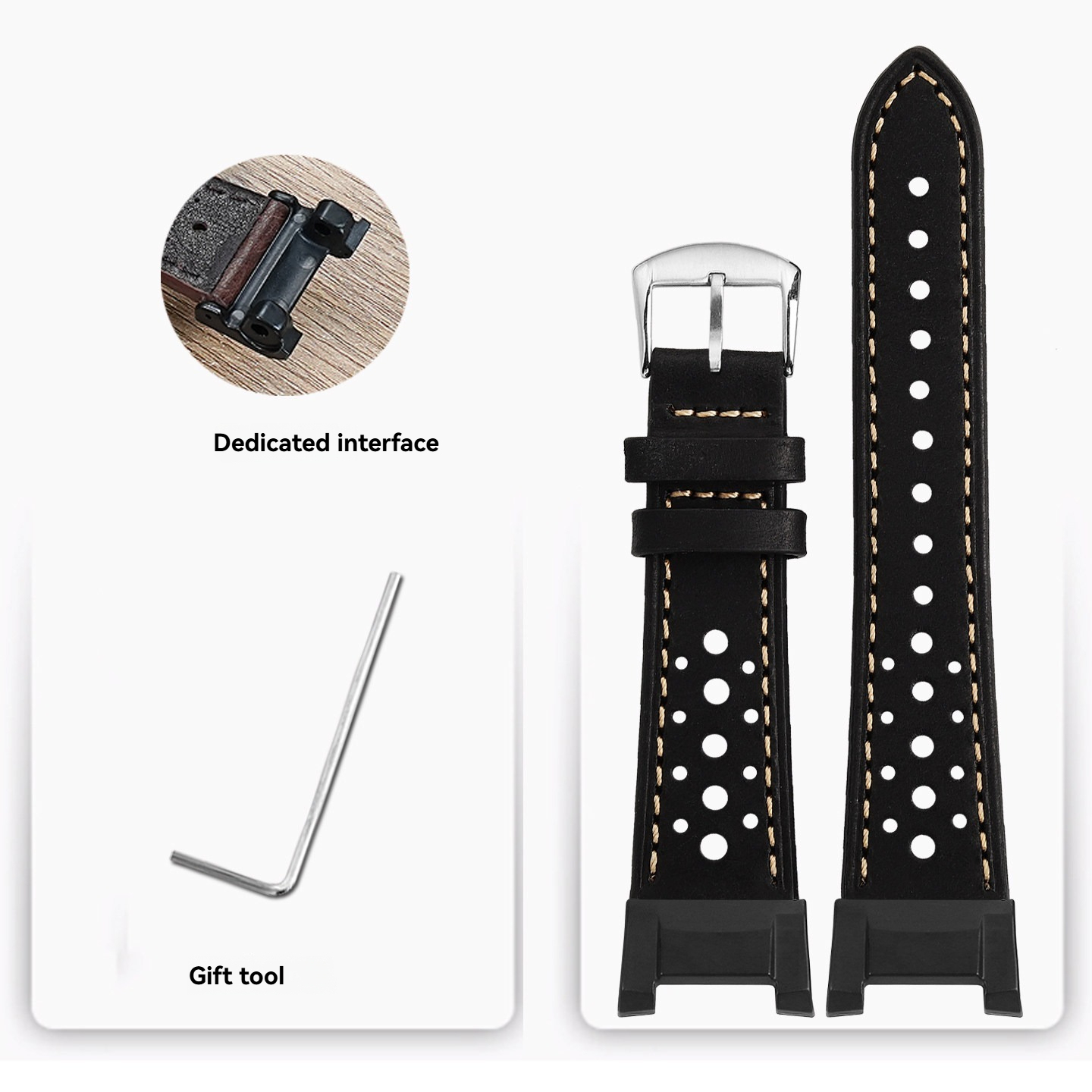 Replacement  Leather Strap Adapter Kit for Casio GWG-B1000 Mudmaster