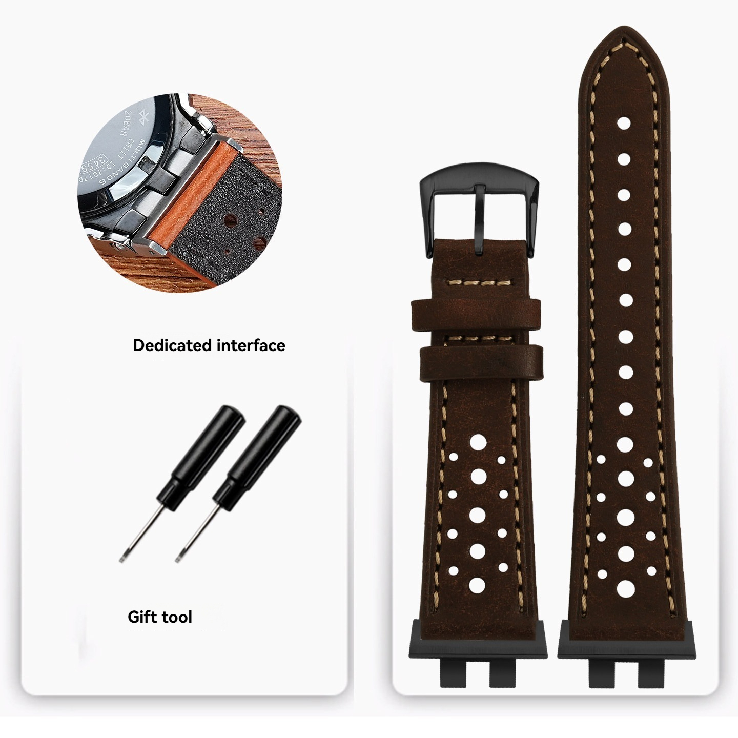 Replacement   Leather Strap Kit for Casio GMW-B5000