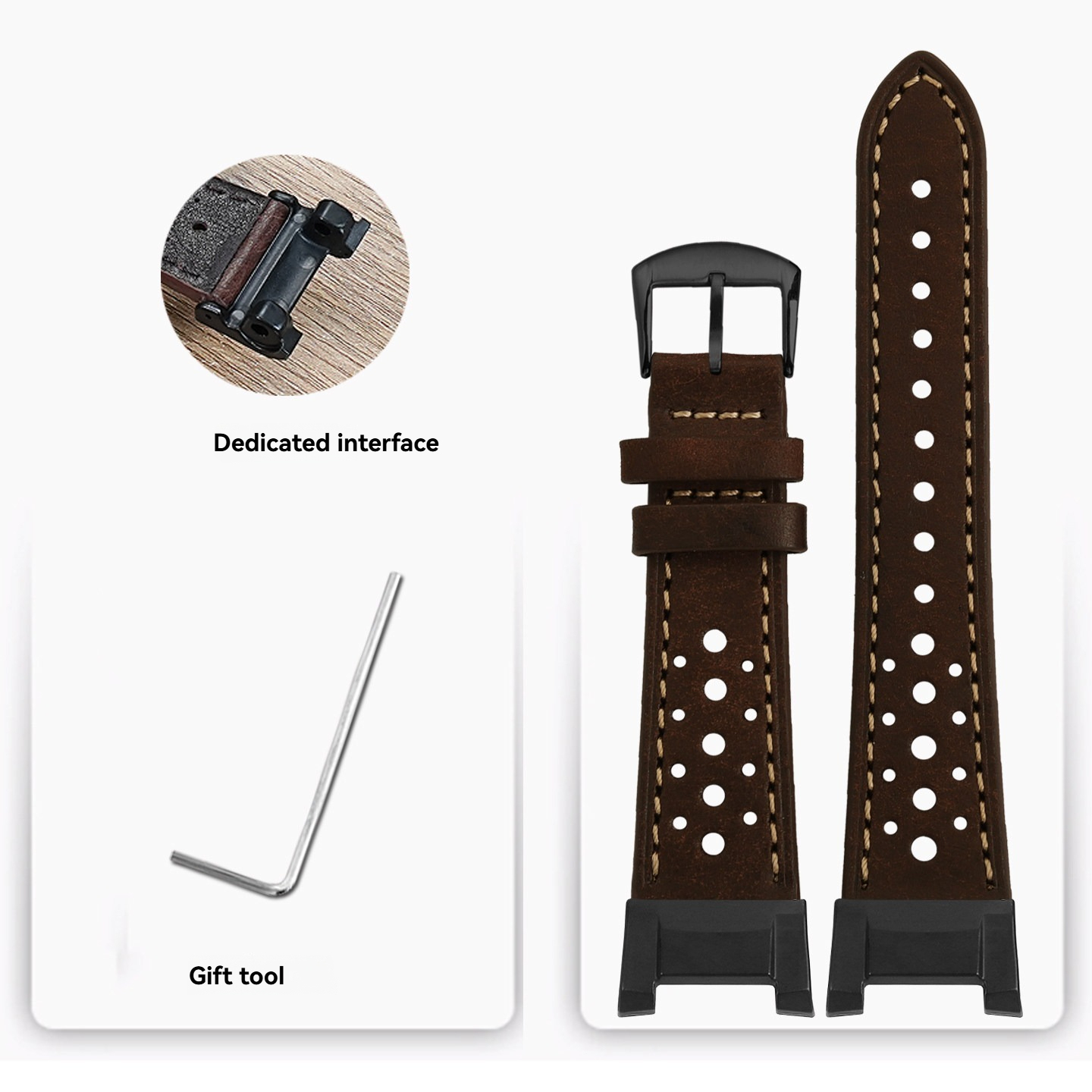Replacement  Leather Strap Adapter Kit for Casio GWG-B1000 Mudmaster