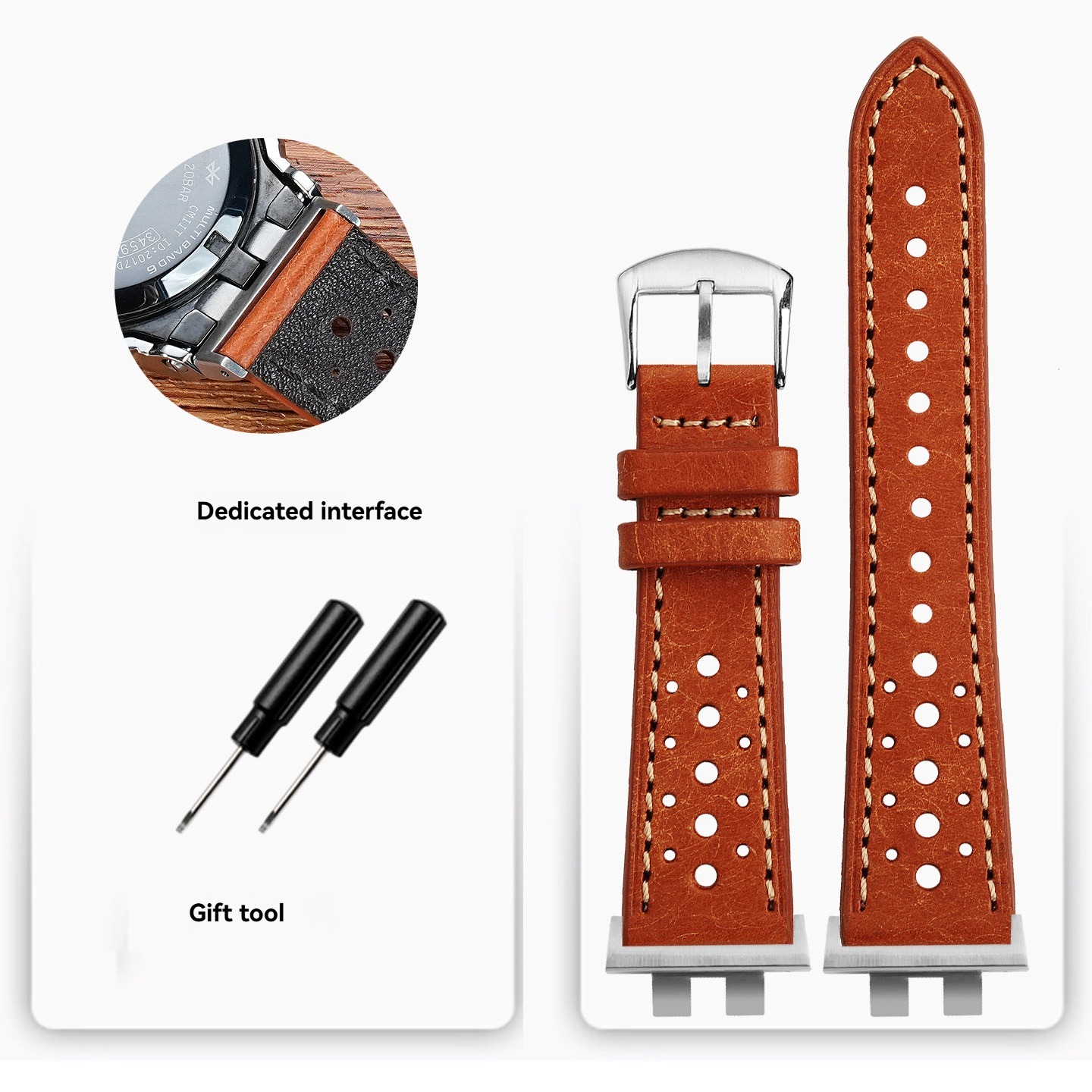 Replacement   Leather Strap Kit for Casio GMW-B5000