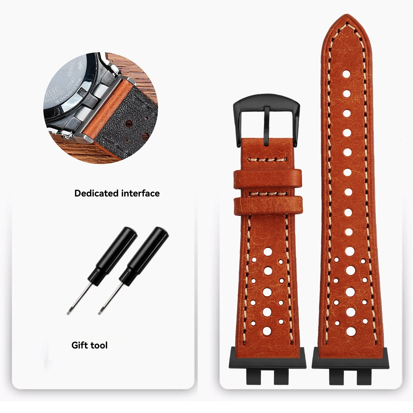 Replacement   Leather Strap Kit for Casio GMW-B5000