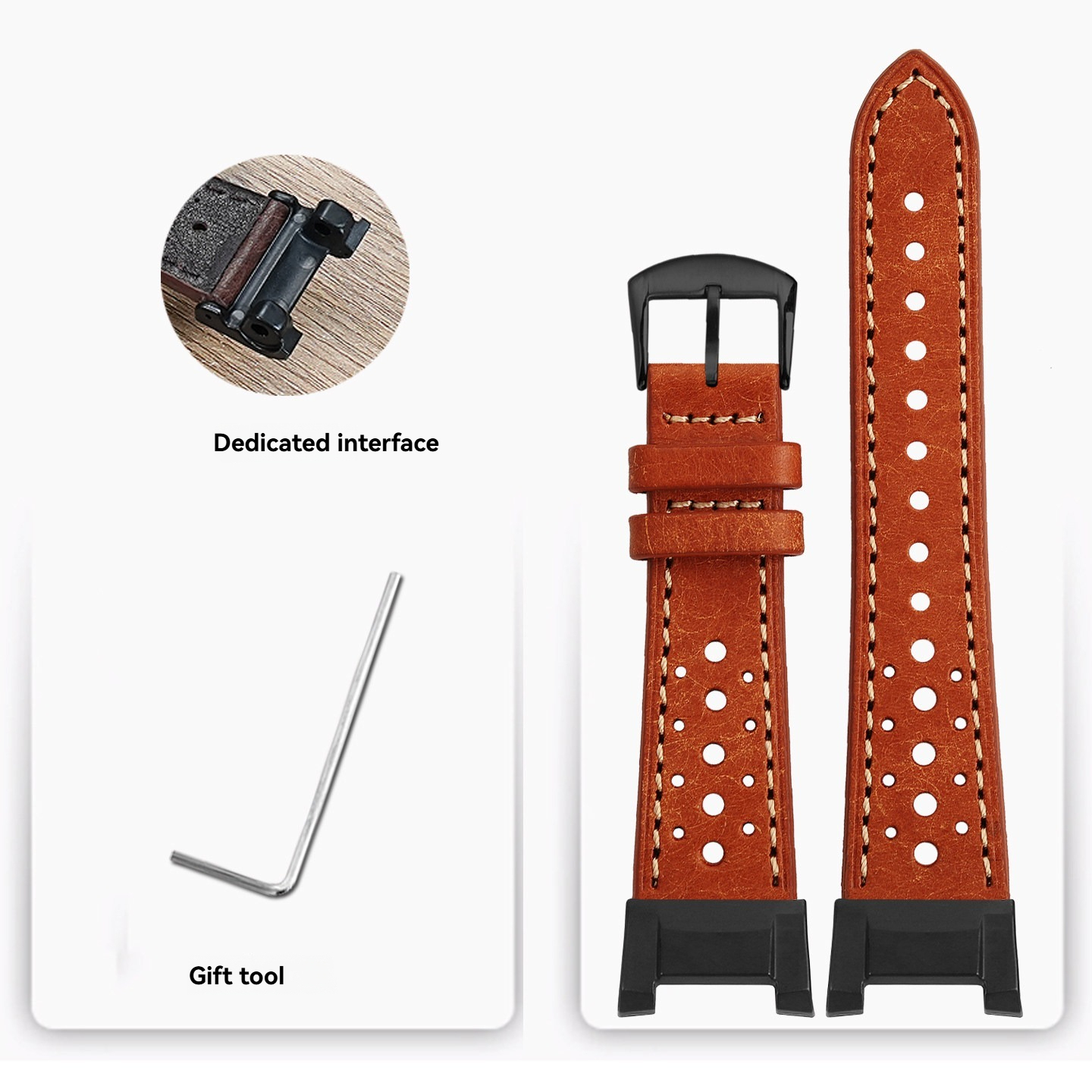 Replacement  Leather Strap Adapter Kit for Casio GWG-B1000 Mudmaster