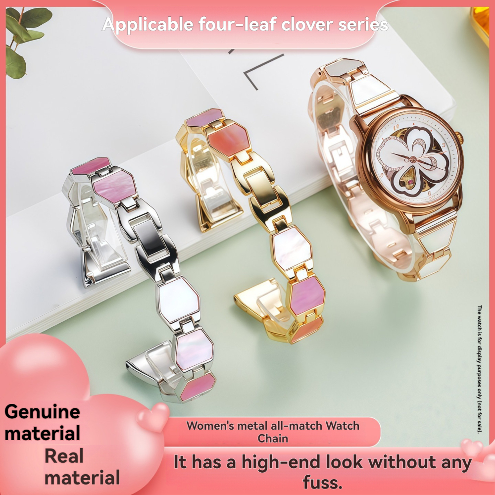 Replacement 16mm Stainless Steel Bracelet for Fiyta Clover LA8262/LA8562/LA862005