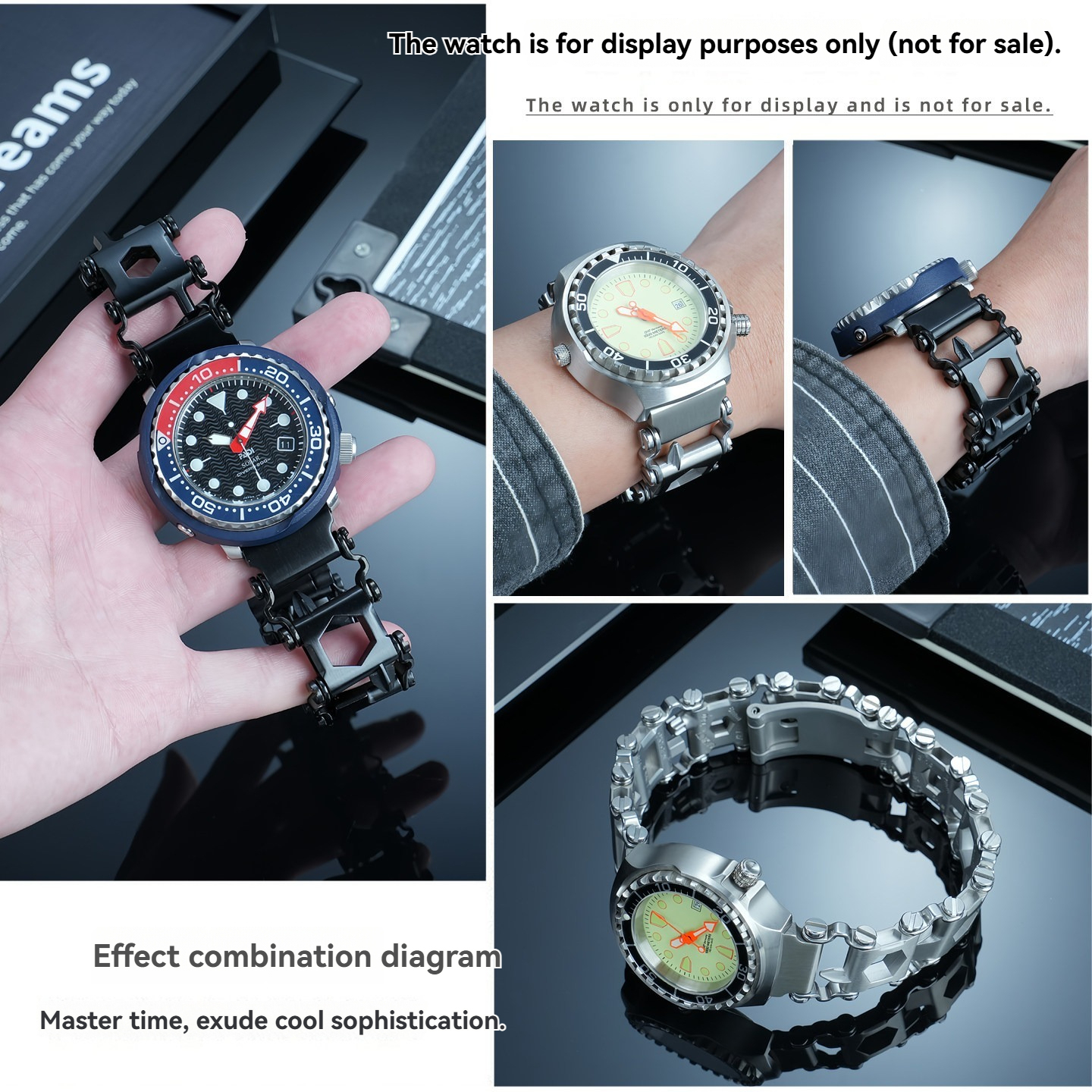 Replacement  22mm Stainless Steel Bracelet for Seiko/Casio/Citizen/Tissot