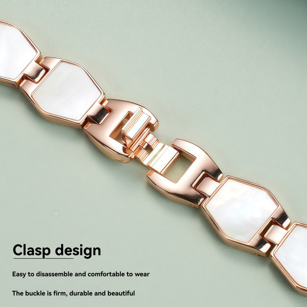 Replacement 16mm Stainless Steel Bracelet for Fiyta Clover LA8262/LA8562/LA862005