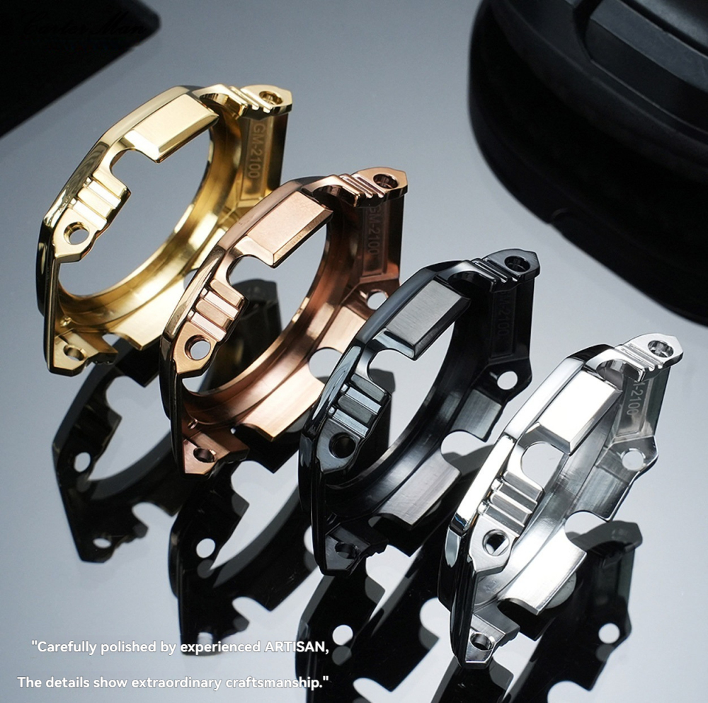 Full Metal Mod Kit for Casio GM-2100 GBM-2100 – Stainless Steel Case & Bracelet