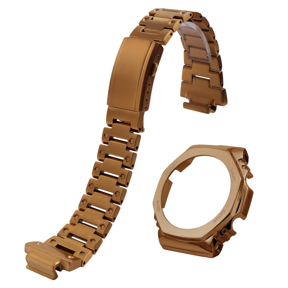 Full Metal Mod Kit for Casio GM-2100 GBM-2100 – Stainless Steel Case & Bracelet
