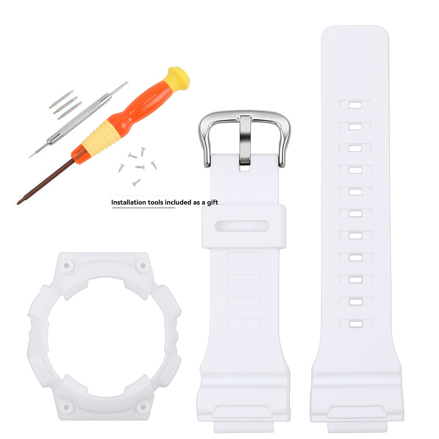 Replacement Silicone Strap & Case Set for Casio AQ-S810W