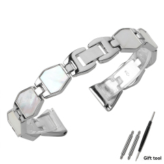 Steel color white mother of pearl