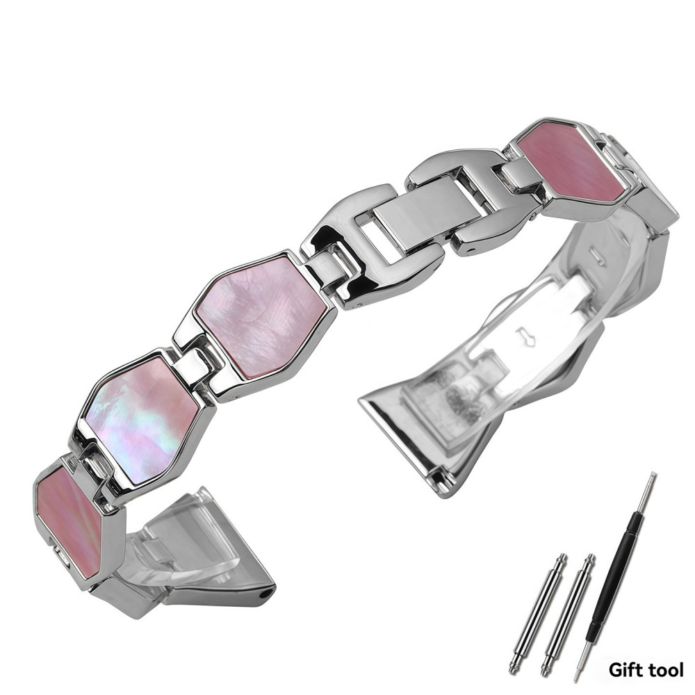 Replacement 16mm Stainless Steel Bracelet for Fiyta Clover LA8262/LA8562/LA862005