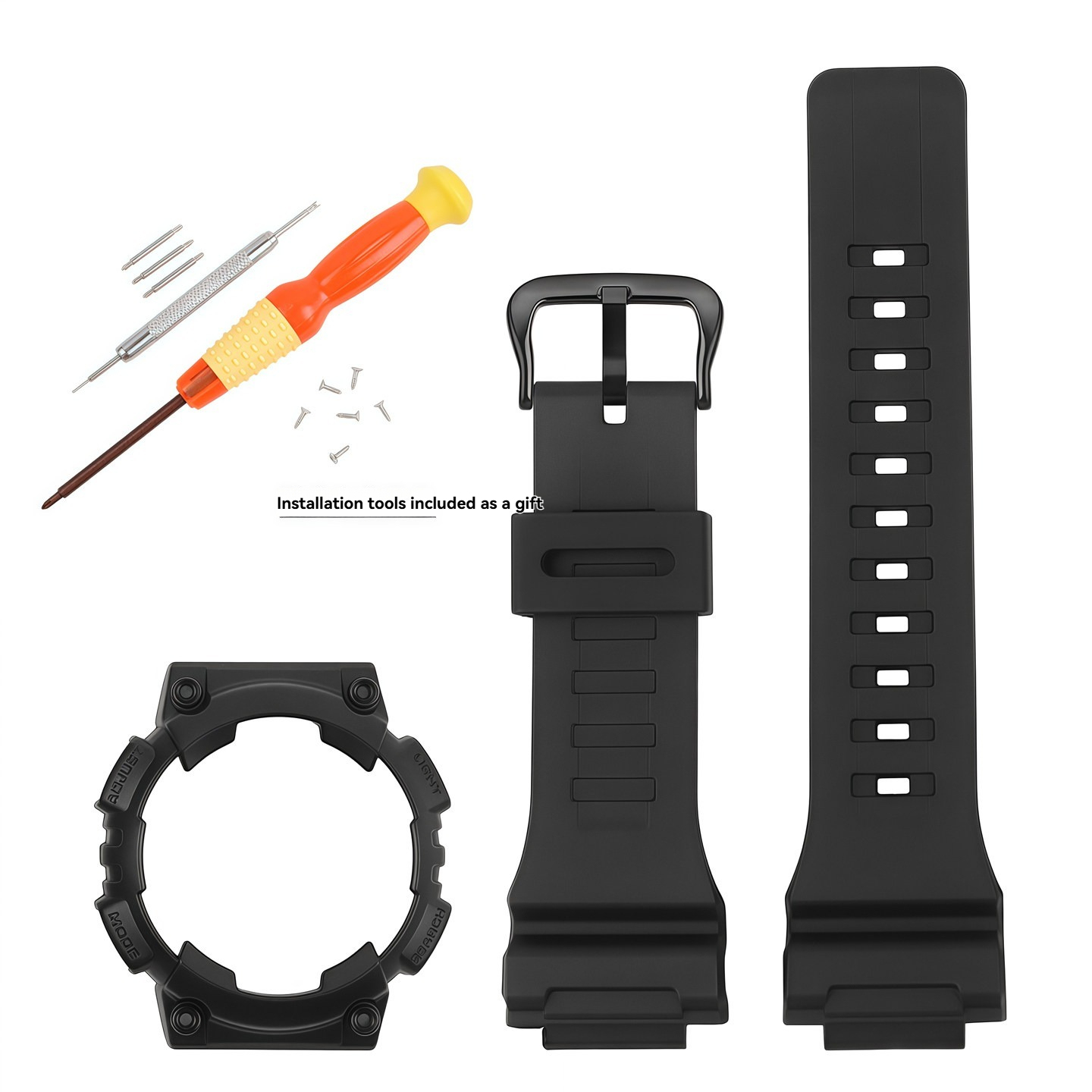 Replacement Silicone Strap & Case Set for Casio AQ-S810W