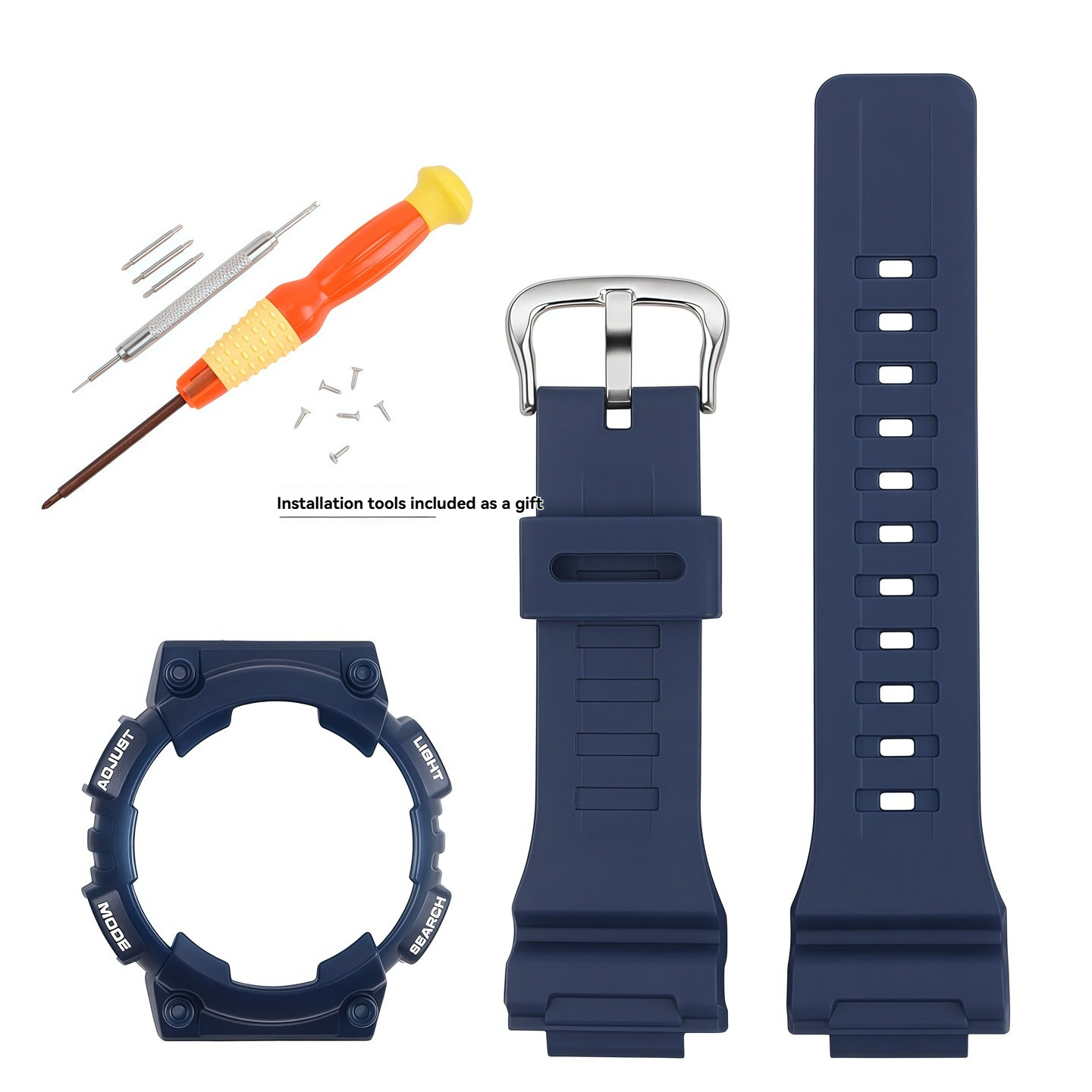Replacement Silicone Strap & Case Set for Casio AQ-S810W