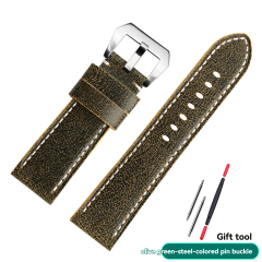 Olive green - Silver