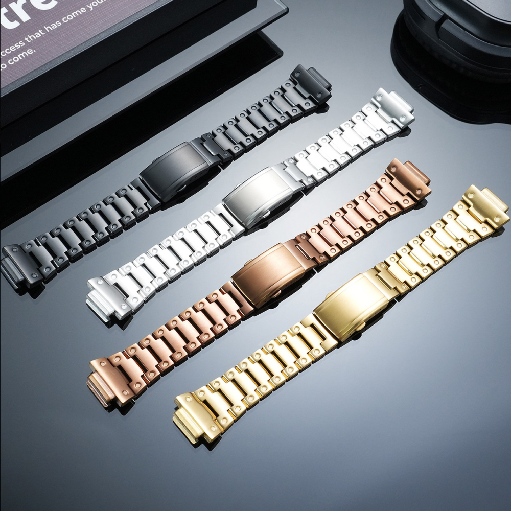 Full Metal Mod Kit for Casio GM-2100 GBM-2100 – Stainless Steel Case & Bracelet