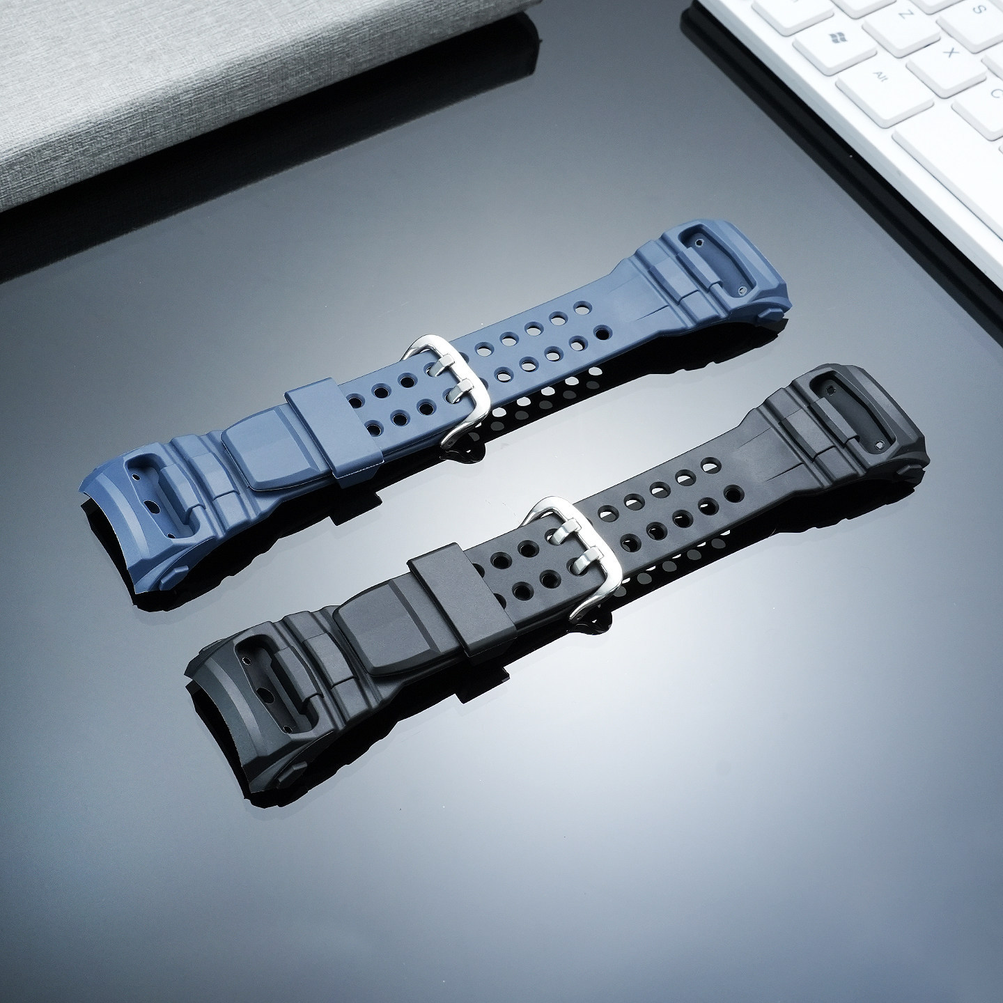 Resin Watch Band for Casio 5477 GWN-Q1000 Gulfmaster