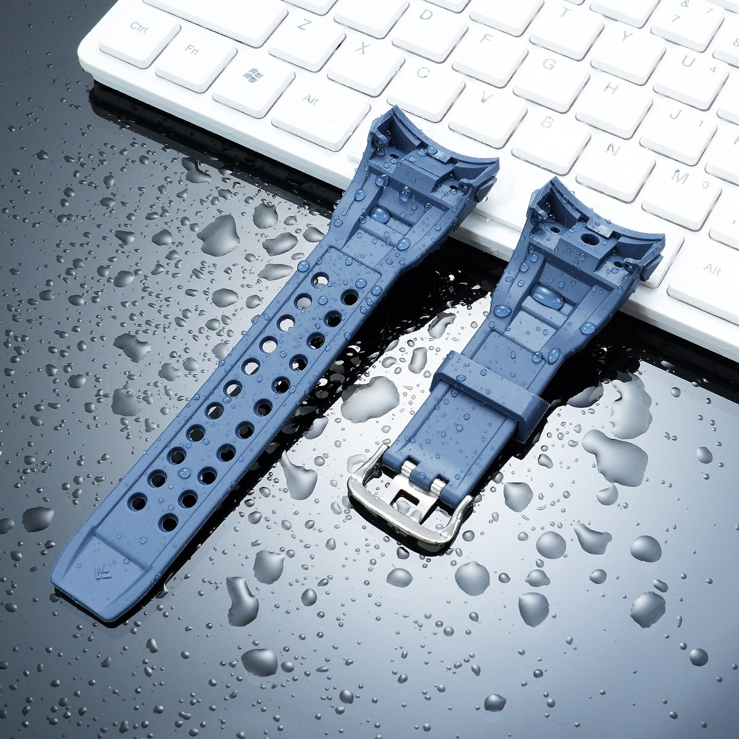 Resin Watch Band for Casio 5477 GWN-Q1000 Gulfmaster