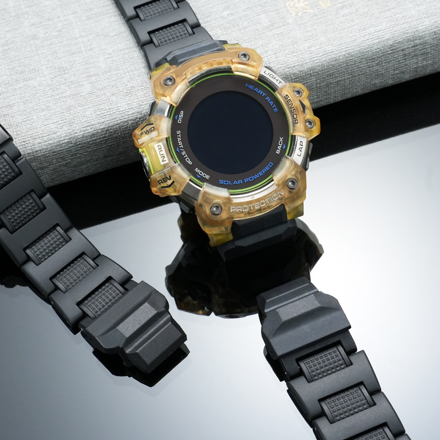 Lightweight Plastic Steel Watch Band for Casio GBD-H1000 3475