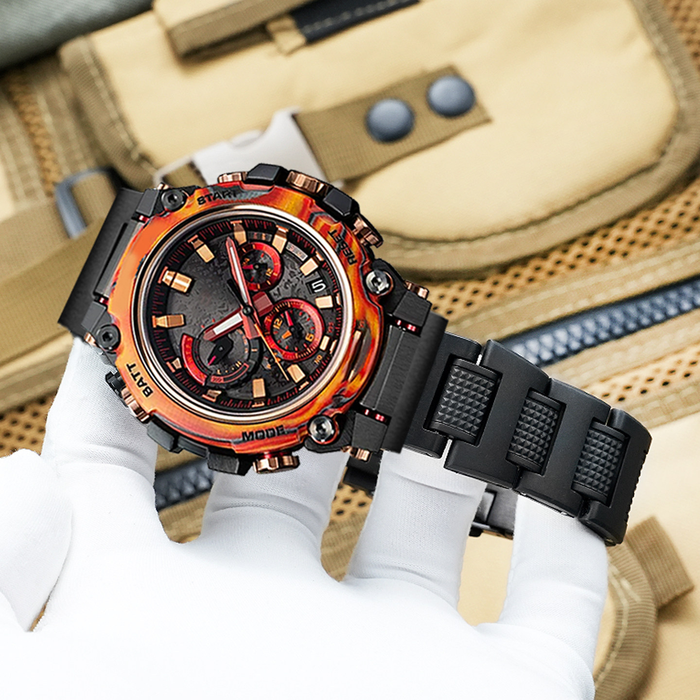 Lightweight Composite Steel Watch Band for Casio MTG-B3000 5672