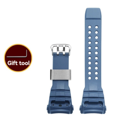 Blue - Silver Buckle Stainless Steel Ring