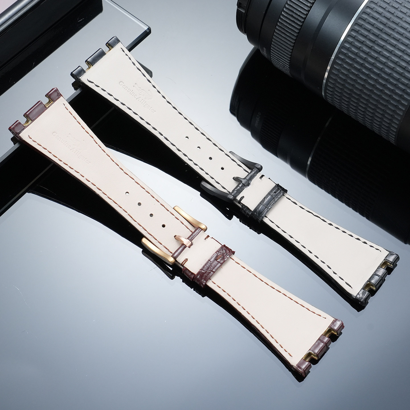 Genuine Alligator Leather Watch Band for AP Audemars Piguet Royal Oak Offshore 15710 15703