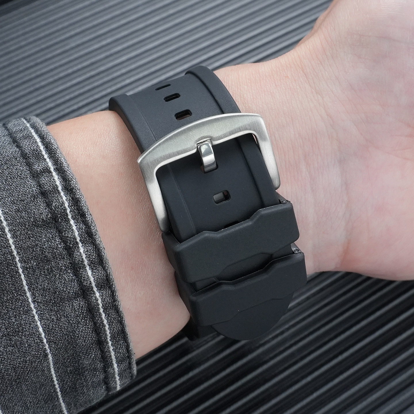 Silicone Rubber Watch Band for Invicta Anatomic Subaqua