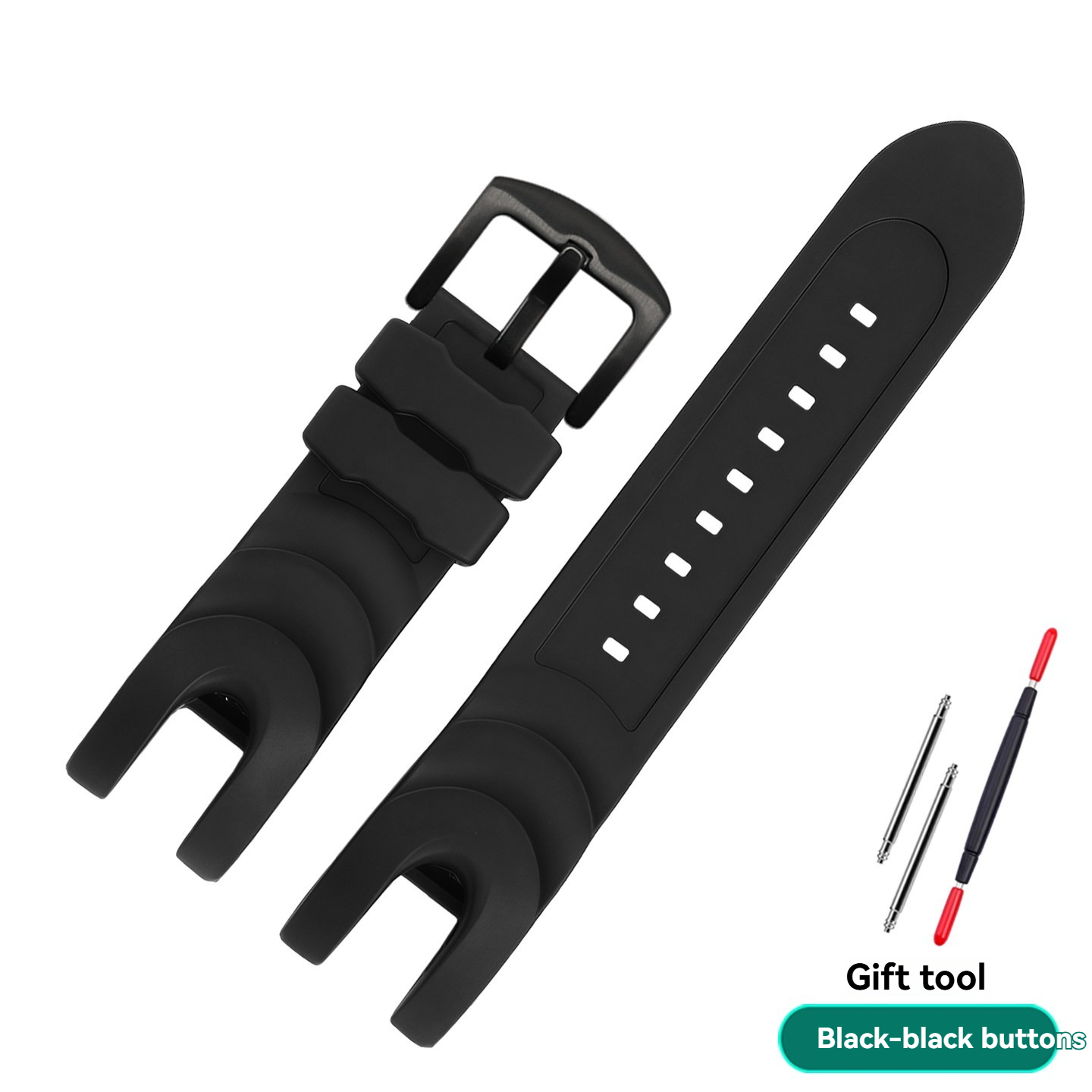 Silicone Rubber Watch Band for Invicta Anatomic Subaqua
