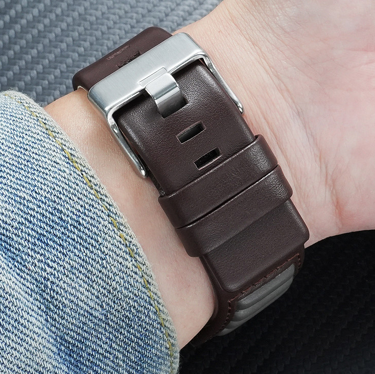 30mm Genuine Leather Watch Band for Diesel DZ7313 DZ7395