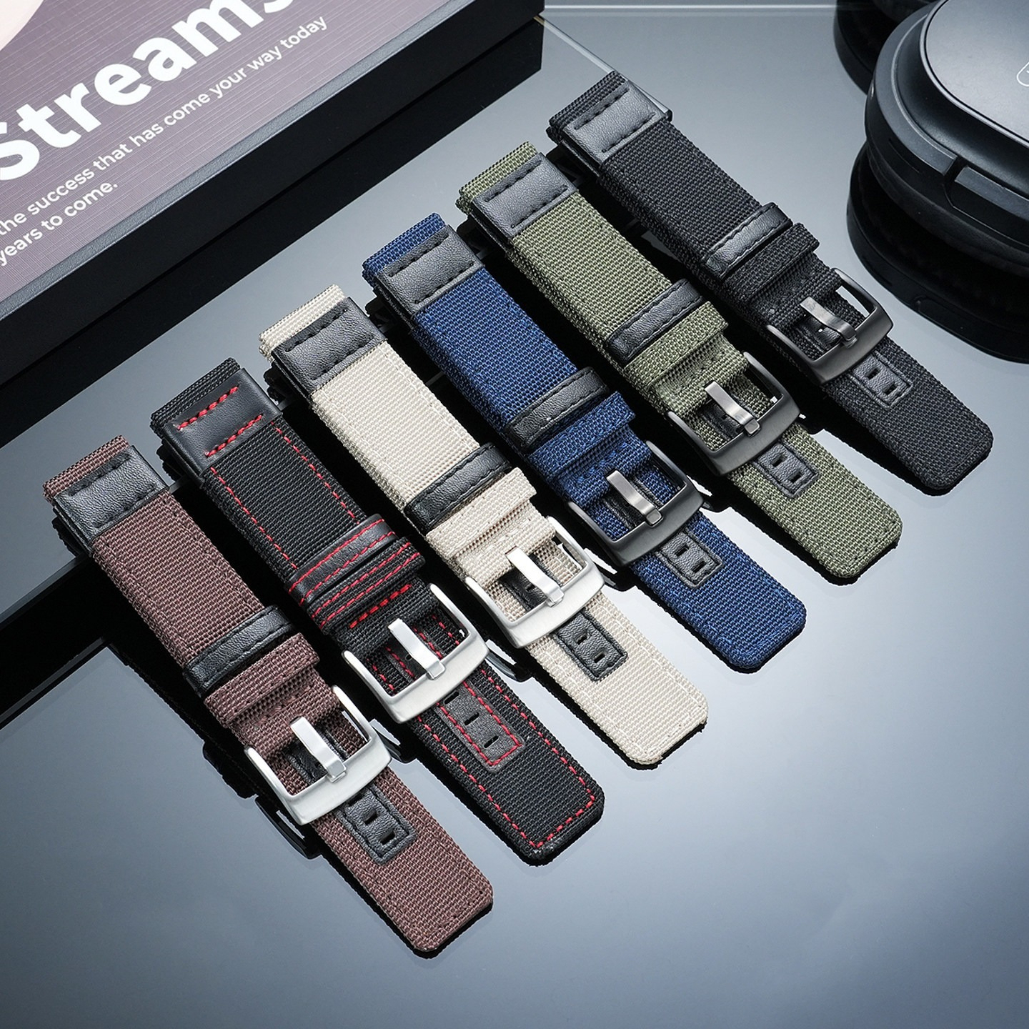 Breathable Woven Nylon Watch Band for Garmin Forerunner 255/265 & COROS Series