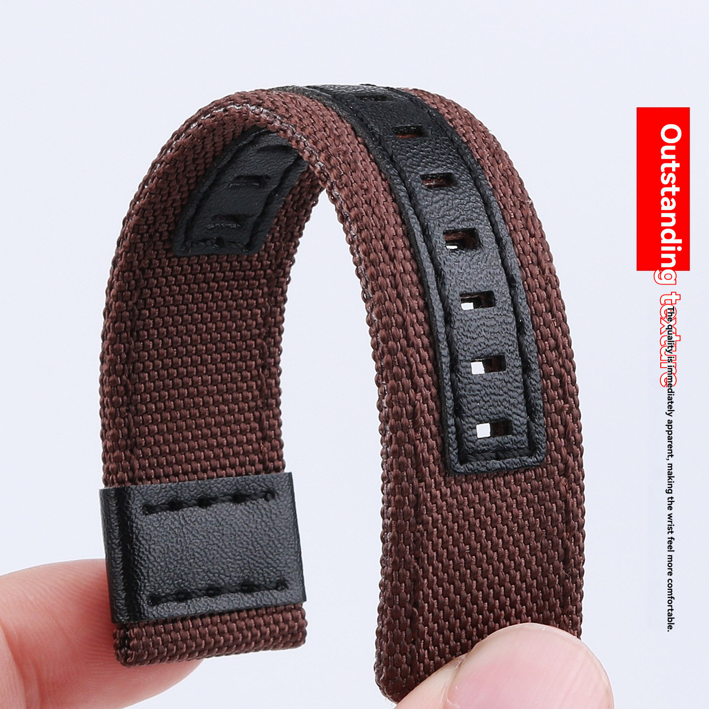 Breathable Woven Nylon Watch Band for Garmin Forerunner 255/265 & COROS Series