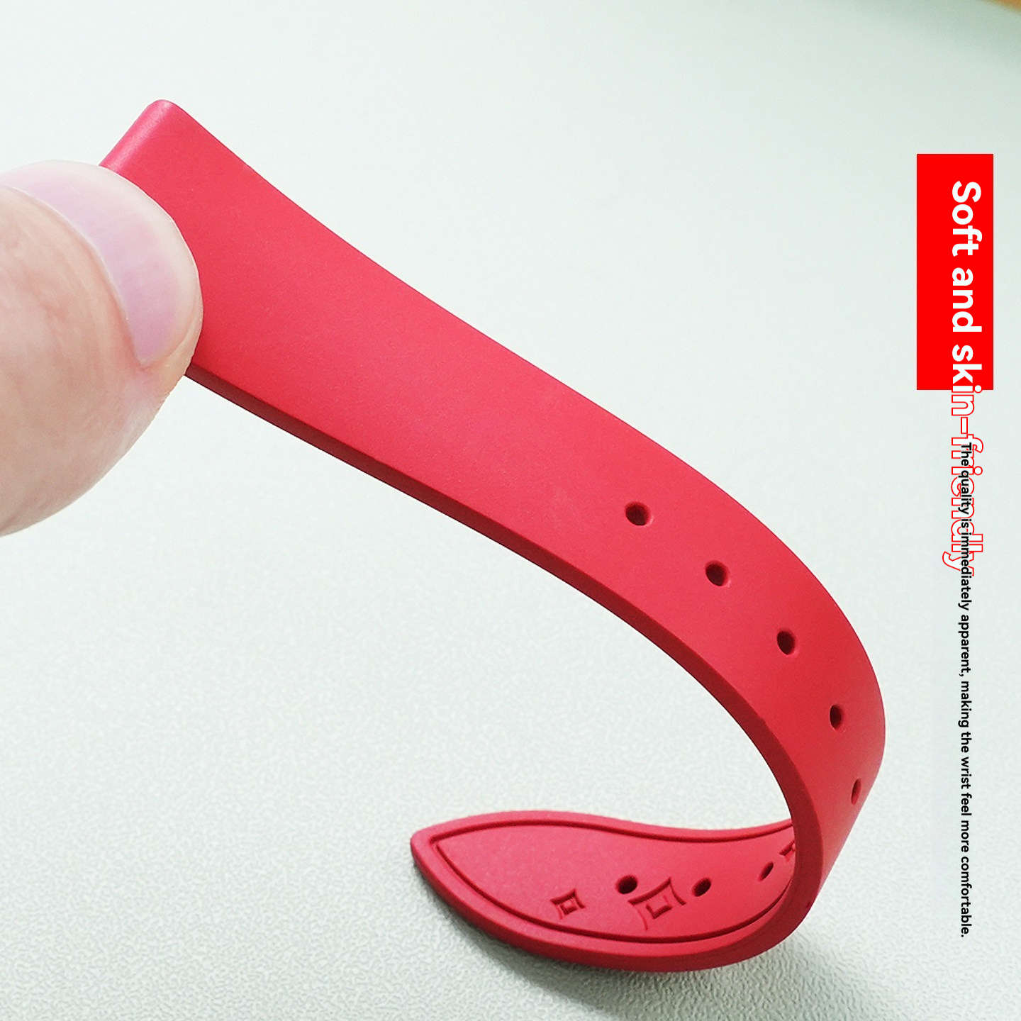 Waterproof FKM Rubber Watch Band for Cartier Tank / Calibre / London / Solo / Clé / Must