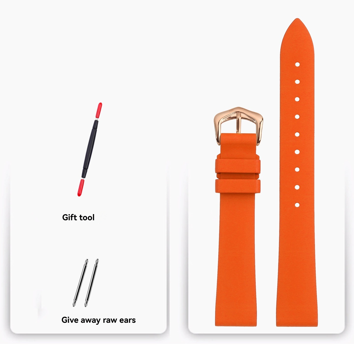 Waterproof FKM Rubber Watch Band for Cartier Tank / Calibre / London / Solo / Clé / Must