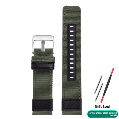 Army Green - Silver
