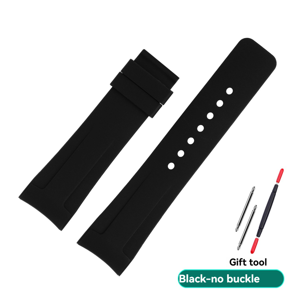 20mm/23mm Curved End Silicone Watch Band for Gucci Dive YA136204