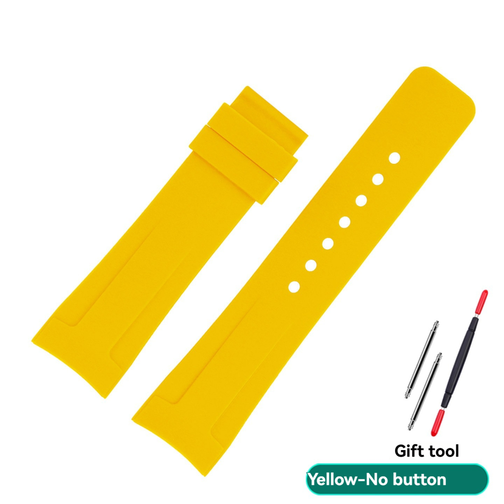 20mm/23mm Curved End Silicone Watch Band for Gucci Dive YA136204